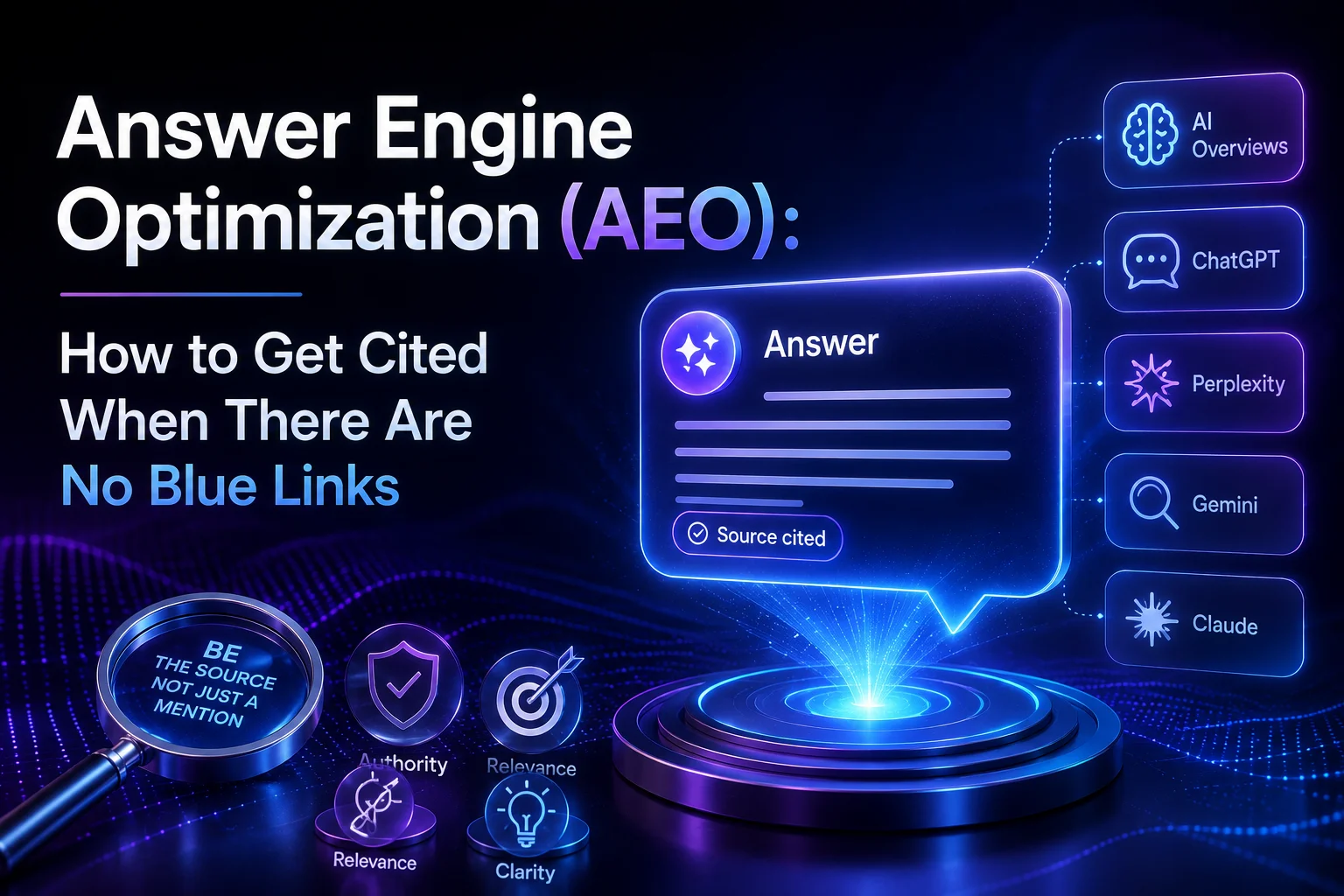 Answer Engine Optimization (AEO): How to Get Cited When There Are No Blue Links
