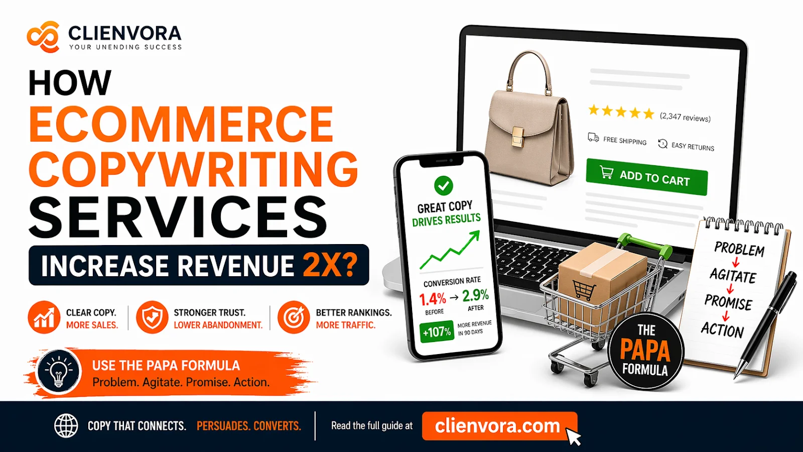 Ecommerce Copywriting Services Guide for 2026: How to Double Your Revenue