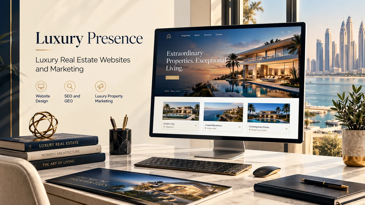Luxury real estate website design and property marketing